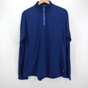 Mountain Hardwear Pullover Womens XL Blue Gorpcore 1/4 Zip Thumbhole Athletic